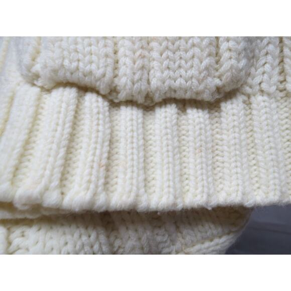 Vintage Sweater Vest Cream Acrylic w/ Buttons Marianne Fashions Medium - Picture 8 of 8